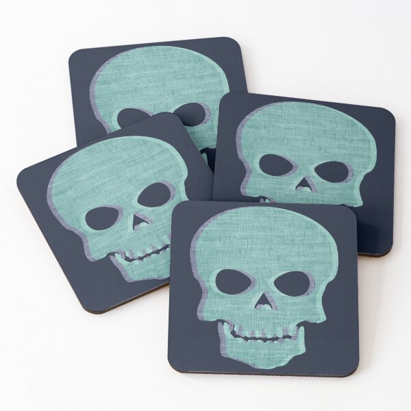Item preview, Creepy Blue Skull designed and sold by cbfineart.