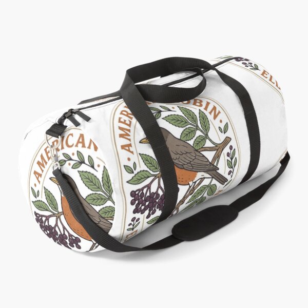 Item preview, American Robin Elderberry Garden Bird Illustration designed and sold by shifumart.