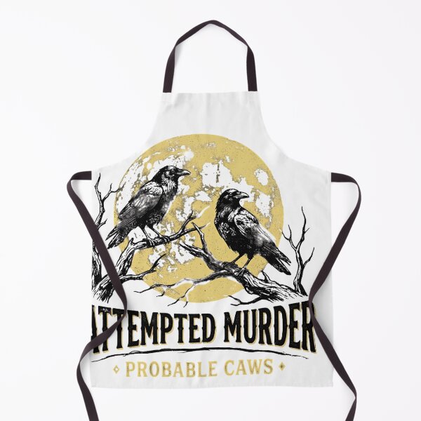 Item preview, Attempted Murder Probable Caws Funny Crow Raven Pun designed and sold by w66aboo.