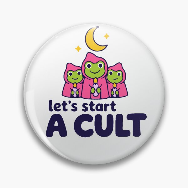 Item preview, Let's start a cult - funny cute candle frogs dark humor designed and sold by GagShots.