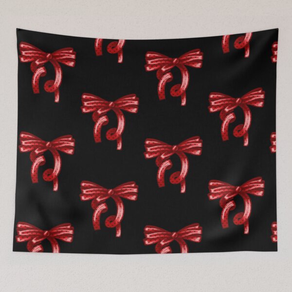 Item preview, Red Bow with Hearts Pattern for Valentine's Day designed and sold by vikko-art.