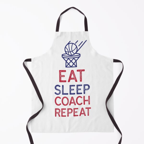 Item preview, Eat Sleep Coach Repeat Basketball designed and sold by TheTeeLeague.