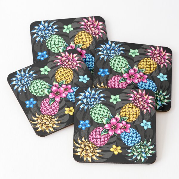 Item preview, Hawaiian Pineapple – Colorful Tropical Floral Paradise designed and sold by Plus91BIRD.