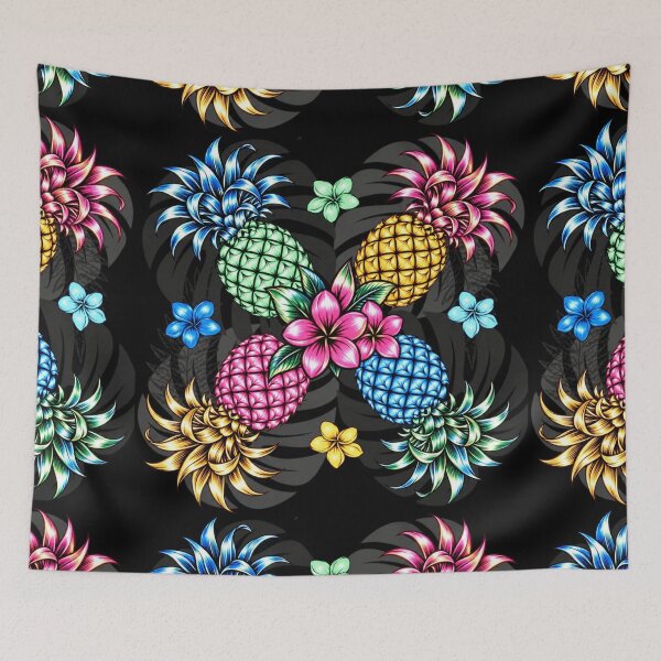 Item preview, Hawaiian Pineapple – Colorful Tropical Floral Paradise designed and sold by Plus91BIRD.