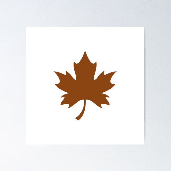 Item preview, Brown Canadian Maple Leaf Design designed and sold by pattern-archive.