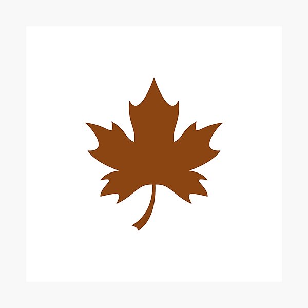Item preview, Brown Canadian Maple Leaf Design designed and sold by pattern-archive.