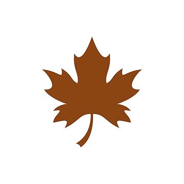 Artwork thumbnail, Brown Canadian Maple Leaf Design by pattern-archive