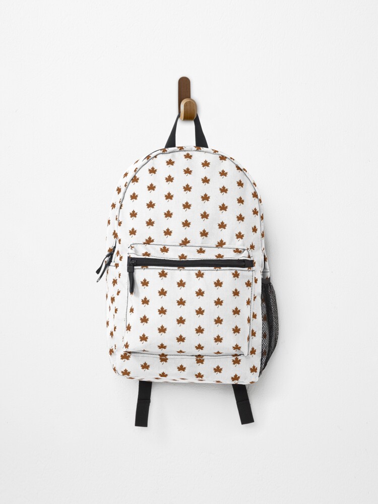 Thumbnail 1 of 3, Backpack, Brown Canadian Maple Leaf Design designed and sold by pattern-archive.