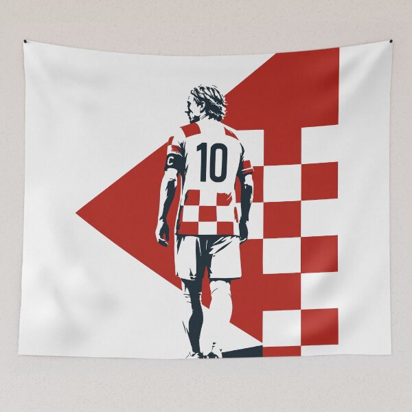 Item preview, Luka Modrić Croatia Football Legend Print designed and sold by Studio pod Burom.