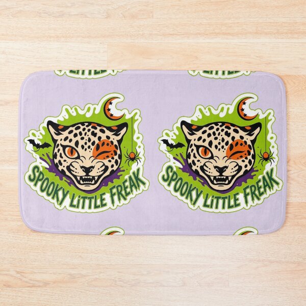 Item preview, Spooky Little Freak - Retro Lime Halloween Leopard designed and sold by TatyanaArt.