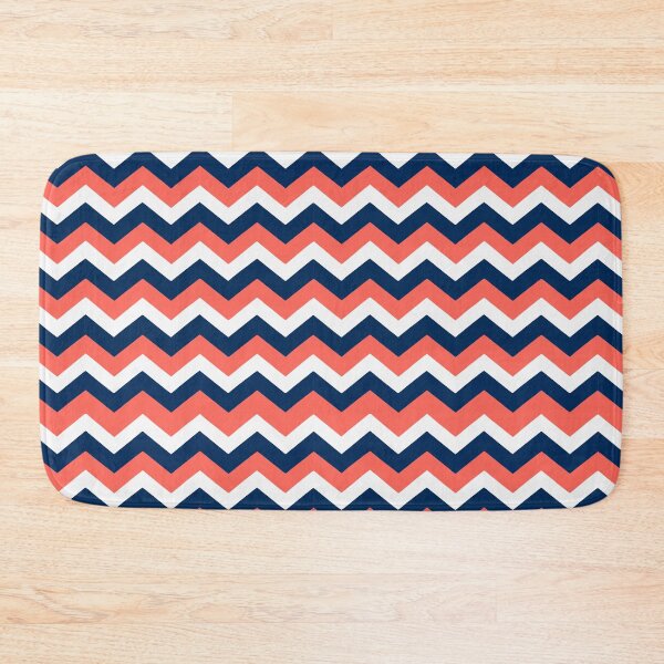 Item preview, Coral Navy Chevron Zigzag Stripe Pattern designed and sold by AIG - Andrei Ilie Graphics.