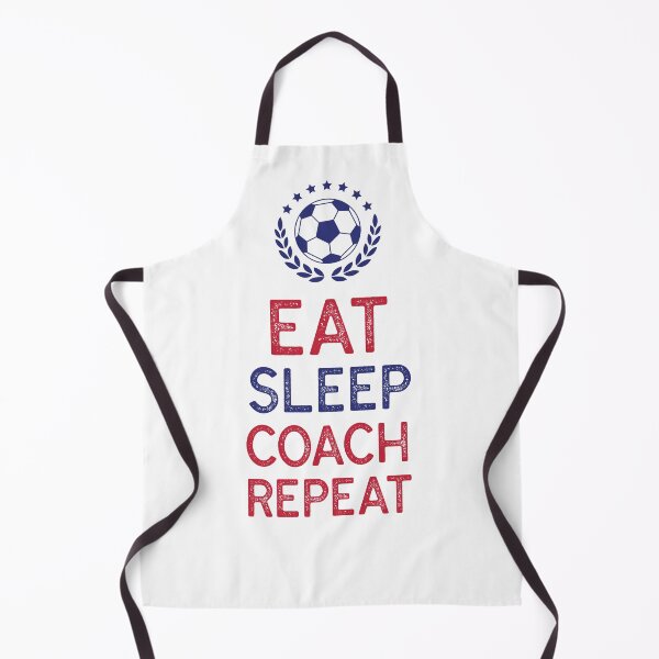 Item preview, Eat Sleep Coach Repeat Soccer designed and sold by TheTeeLeague.