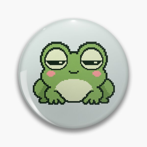 Item preview, Unimpressed Frog | Funny Kawaii Pixel Art designed and sold by MrDev.