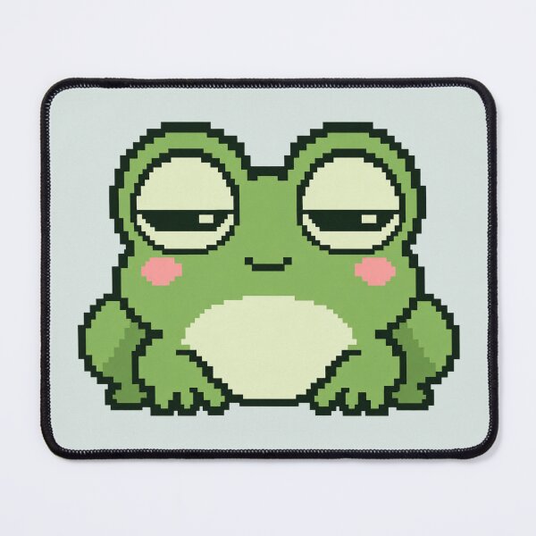 Item preview, Unimpressed Frog | Funny Kawaii Pixel Art designed and sold by MrDev.