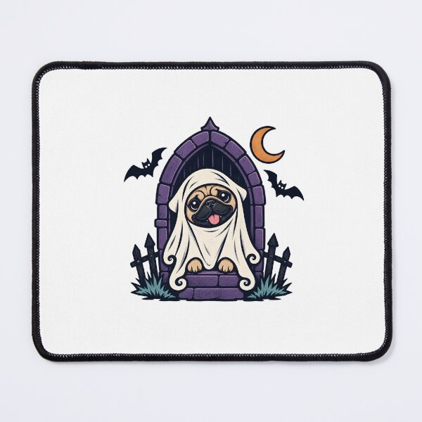 Item preview, Halloween Dogs Pets Pug Spooky Castle designed and sold by calicito.