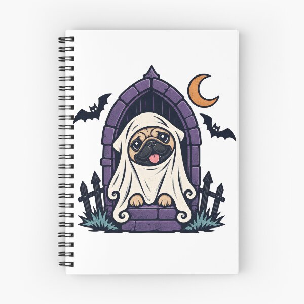 Item preview, Halloween Dogs Pets Pug Spooky Castle designed and sold by calicito.