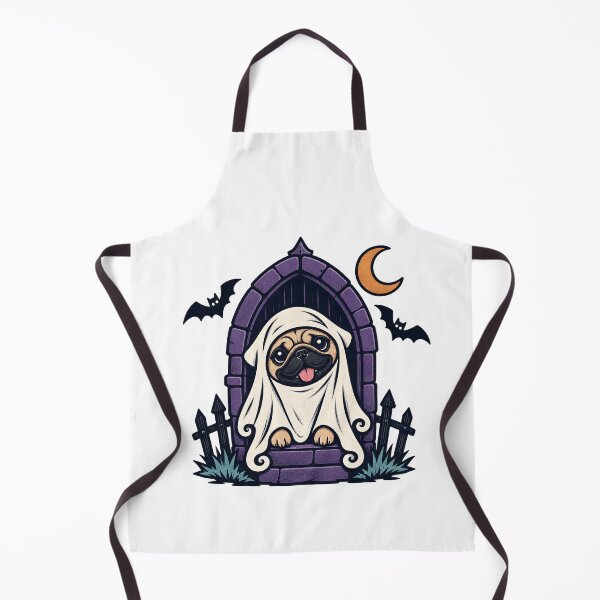 Item preview, Halloween Dogs Pets Pug Spooky Castle designed and sold by calicito.