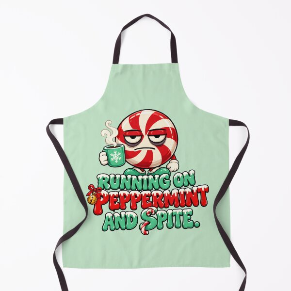Item preview, Running On Peppermint And Spite Christmas designed and sold by WhimsyPeachCo.