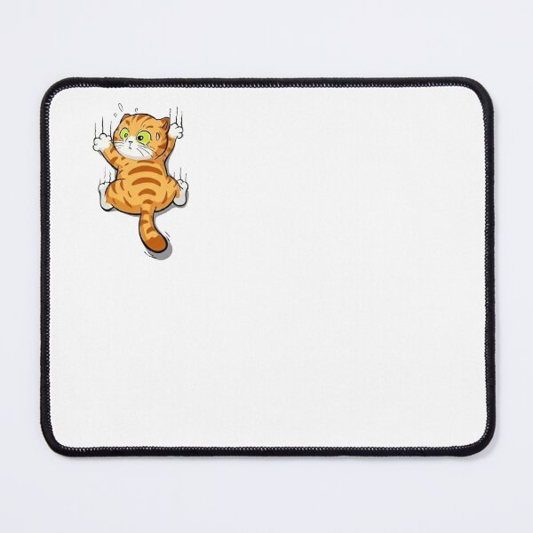 Item preview, Funny Orange Cat Climbing Wall Cute Cartoon Kitty Design designed and sold by anemiche.