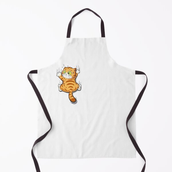 Item preview, Funny Orange Cat Climbing Wall Cute Cartoon Kitty Design designed and sold by anemiche.
