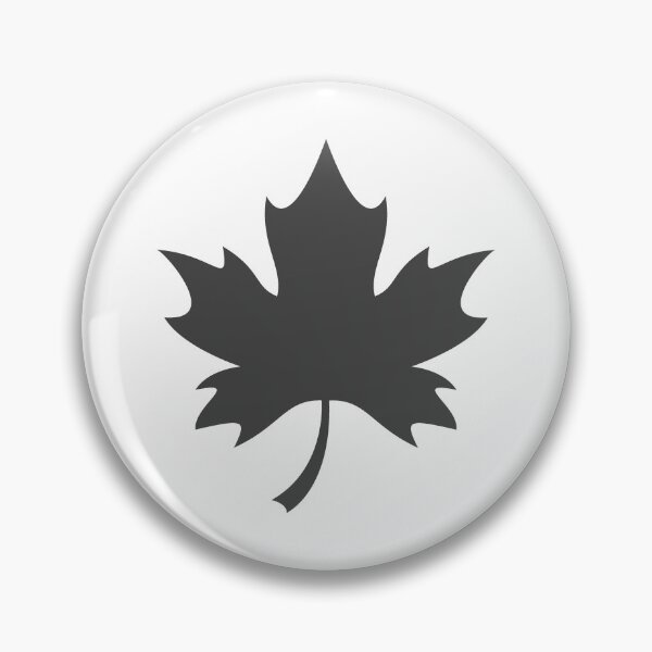 Item preview, Dark Gray Canadian Maple Leaf Design designed and sold by pattern-archive.