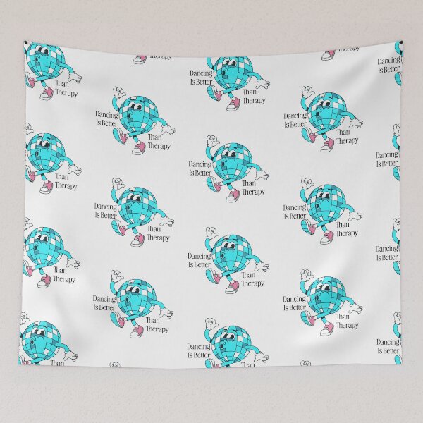 Item preview, Dancing Is Better Than Therapy Funny Disco Ball Design designed and sold by TipTop GFX.