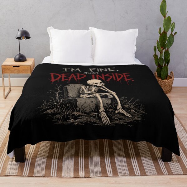 Item preview, I'm Fine Just Dead Inside Skeleton Halloween designed and sold by selvashop.