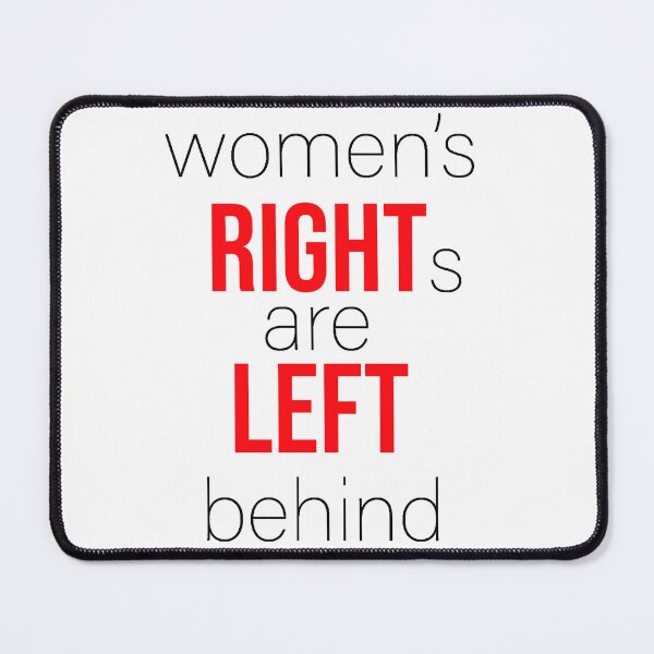 Item preview, women's rights are left behind black letter designed and sold by AgdBol.