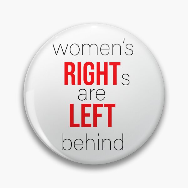 Item preview, women's rights are left behind black letter designed and sold by AgdBol.