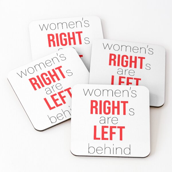 Item preview, women's rights are left behind black letter designed and sold by AgdBol.
