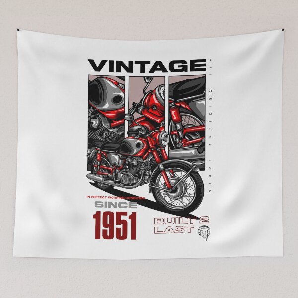Item preview, Vintage Motorcycle Bikers Motorbike Birthday 1951 designed and sold by JRRTs.