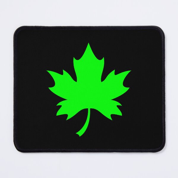 Item preview, Lime Canadian Maple Leaf Design designed and sold by pattern-archive.