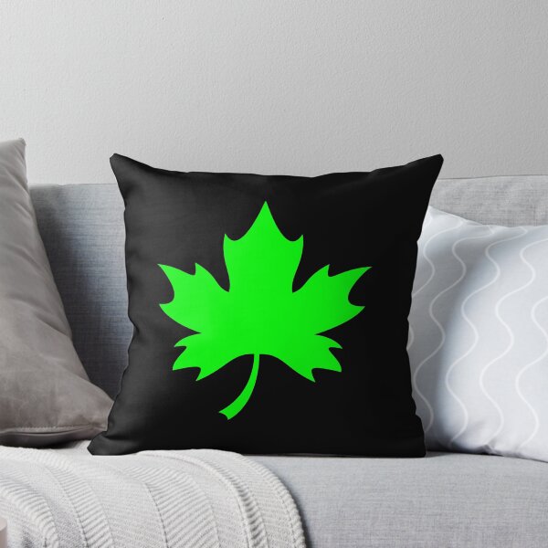 Item preview, Lime Canadian Maple Leaf Design designed and sold by pattern-archive.