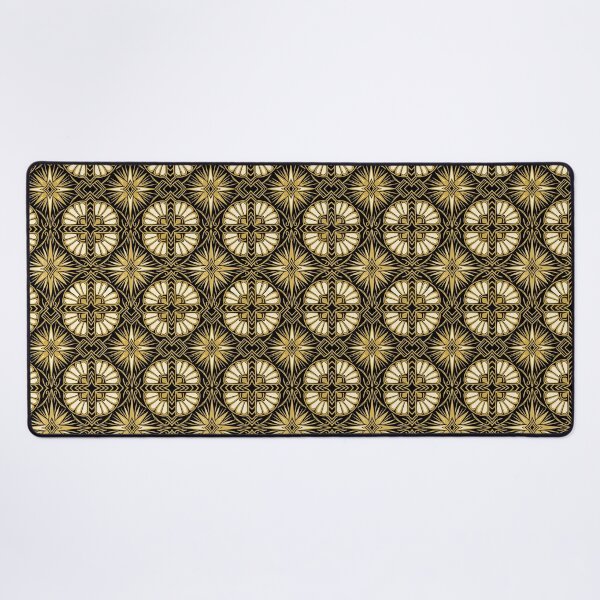 Item preview, Black Gold Art Deco Star Pattern designed and sold by AIG - Andrei Ilie Graphics.