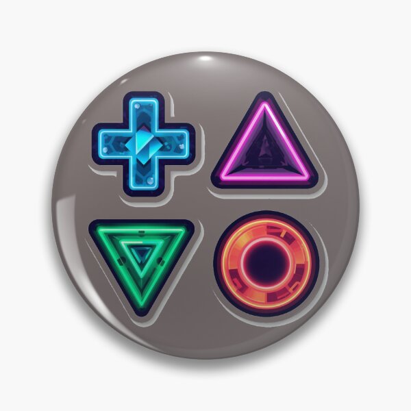 Item preview, Retro Gamer Controller Buttons Neon Icons designed and sold by MargaretPolanco.