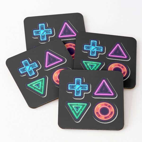 Item preview, Retro Gamer Controller Buttons Neon Icons designed and sold by MargaretPolanco.