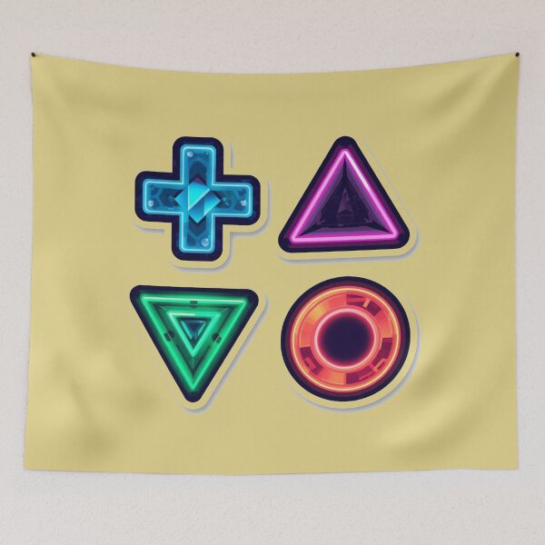 Item preview, Retro Gamer Controller Buttons Neon Icons designed and sold by MargaretPolanco.