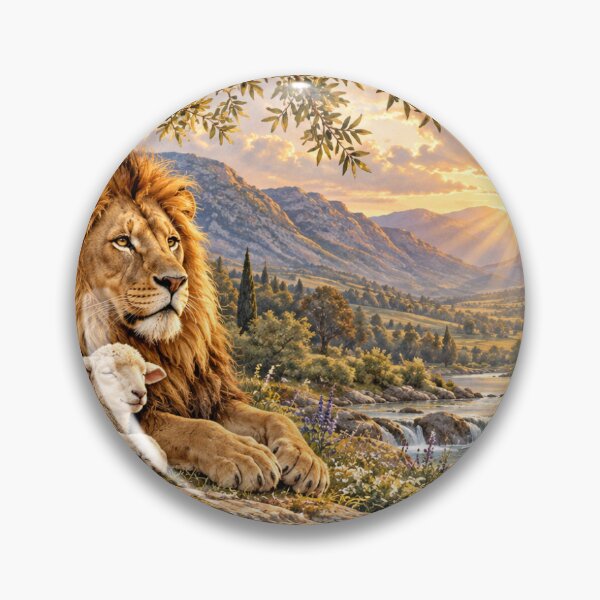 Item preview, Peace in the Valley — The Lion and the Lamb designed and sold by PeanutGalSean.