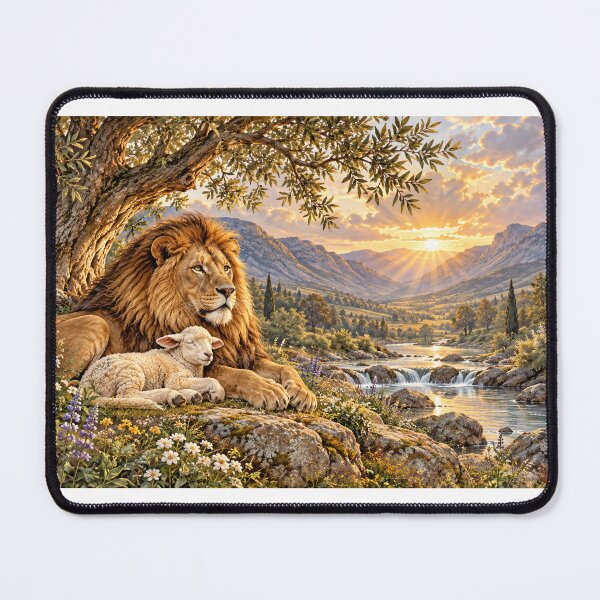 Item preview, Peace in the Valley — The Lion and the Lamb designed and sold by PeanutGalSean.