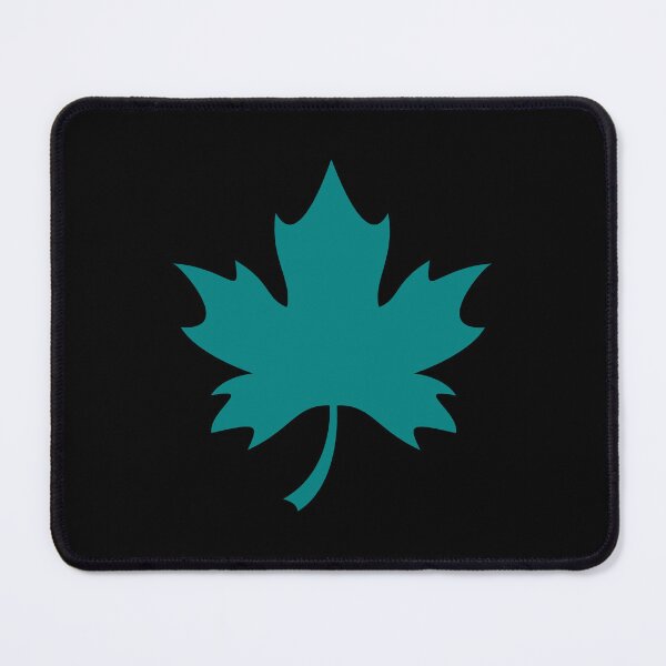 Item preview, Teal Canadian Maple Leaf Design designed and sold by pattern-archive.