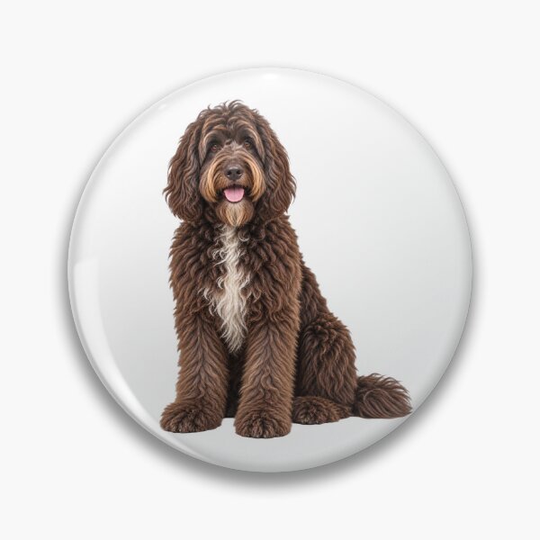 Item preview, Newfiedoodle Dog brown designed and sold by BackgroundND.