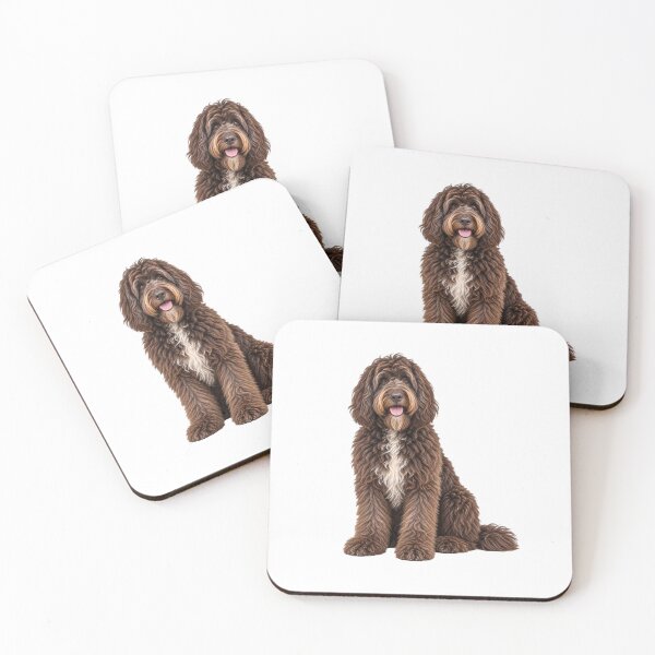Item preview, Newfiedoodle Dog brown designed and sold by BackgroundND.
