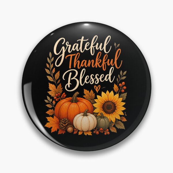 Item preview, Grateful Thankful Blessed Fall Pumpkin Autumn designed and sold by Pider-Vampire.