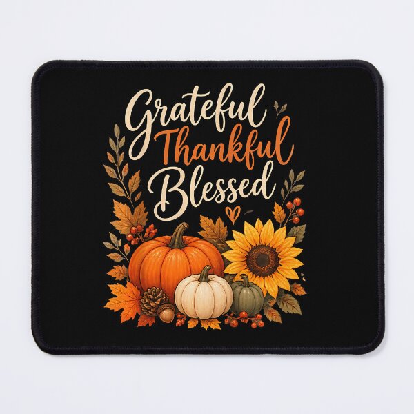 Item preview, Grateful Thankful Blessed Fall Pumpkin Autumn designed and sold by Pider-Vampire.