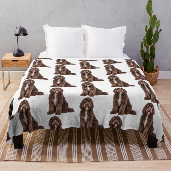 Item preview, Newfiedoodle Dog brown designed and sold by BackgroundND.