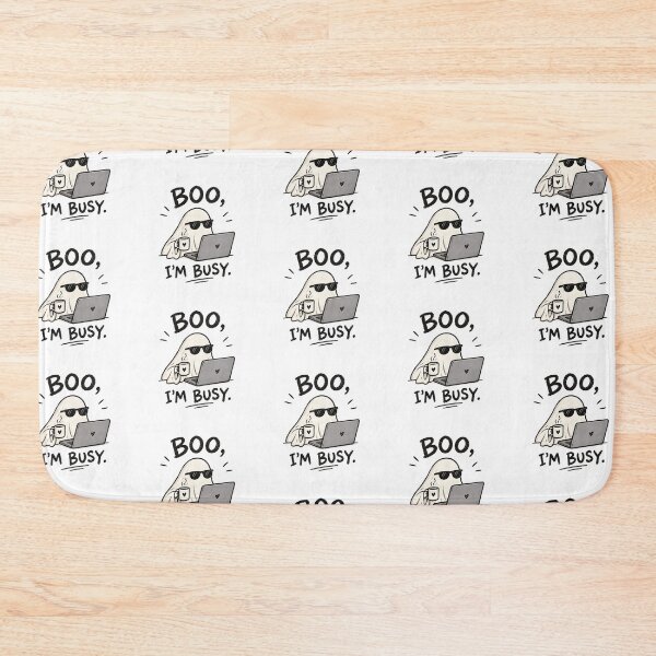 Item preview, Boo, I'm Busy | Funny Ghost Working from Home Halloween designed and sold by kstheladesigns.
