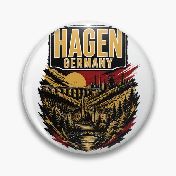 Artikelvorschau, Hagen, Deutschland, Vintage-Reisen, Tourismus entworfen und verkauft von TravelersGems.