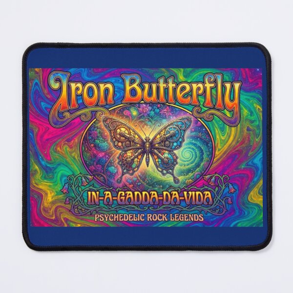 Item preview, Cool Retro Iron Butterfly Psychedelic Poster designed and sold by Halifaxartguy.
