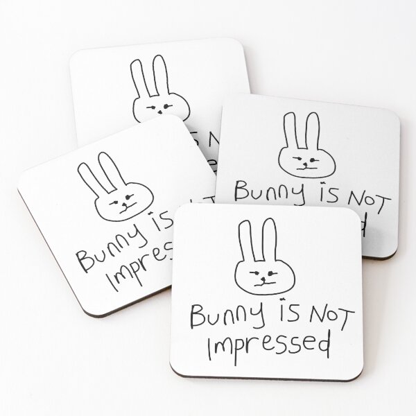 Item preview, Bunny Is Not Impressed - Funny Sarcastic Rabbit  designed and sold by BobbyRocks.