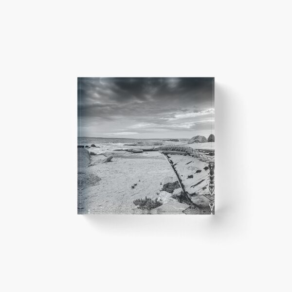 Item preview,  Dramatic Clouds and Weathered Fishing Wreck designed and sold by Faith Based Decor & Art &Gifts.